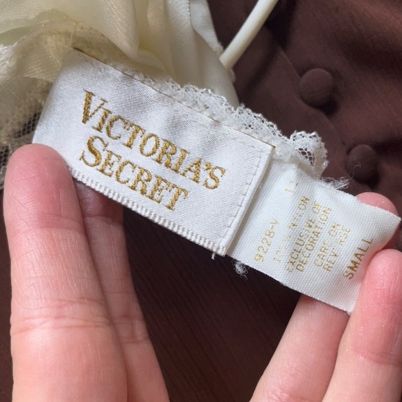 RARE Vintage maxi Victoria’s Secret night gown ivory off white sequins lace - Picture 6 of 12